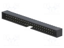 Socket; IDC; male; PIN: 50; straight; THT; gold-plated; 2mm
