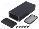 Enclosure: shielding; X: 59mm; Y: 120mm; Z: 31mm; aluminium; black