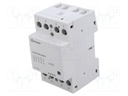 Contactor: 4-pole installation; 63A; 12VAC; 12VDC; NC x2 + NO x2