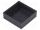 Enclosure: designed for potting; X: 40mm; Y: 40mm; Z: 13mm; ABS