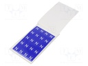 Safety sign; self-adhesive folie,vinyl; blue; Label symbol: N