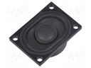 Loudspeaker; miniature,full-range,general purpose; 2W; 8Ω