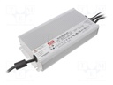 Power supply: switched-mode; LED; 600.6W; 42VDC; 14.3A; 90÷305VAC