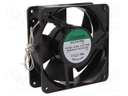 Fan: AC; axial; 230VAC; 120x120x38mm; 163.93m3/h; 45dBA; Len: 300mm