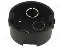 Enclosure: junction box; Ø: 71mm; plaster embedded; without cover