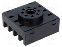 Relays accessories: socket; PIN: 8; Mounting: on panel; 6A; 250VAC