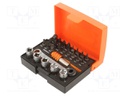 Plastic box; 6-angles,socket spanner; Tool: wrench-set