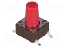 Microswitch TACT; SPST-NO; Pos: 2; 0.05A/12VDC; SMT; none; 2.6N