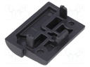 End header; technopolymer (PA); ELEROLL; black; -20÷90°C