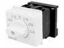 Module: rotary switch; 20A; Mounting: DIN; IP20; 250VAC; 52x65x60mm