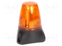 Signaller: lighting-sound; 85÷380VDC; Colour: orange; IP65; 140g