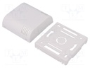 Enclosure: wall mounting; X: 80mm; Y: 80mm; Z: 35mm; ABS; white