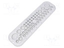Multigate grommet; TPE (thermoplastic elastomer); Holes no: 50