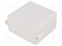 Enclosure: for alarms; X: 55mm; Y: 56mm; Z: 30mm; ABS; grey