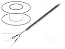 Wire; RS232; 2x2x24AWG; stranded; Cu; Al-PET foil; PVC; grey; 305m