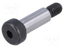 Shoulder screw; Mat: steel; Thread len: 13mm; Thread: M8; Cut: imbus