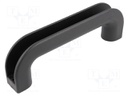 Handle; Mat: polyamide; black; H: 60mm; L: 188mm; W: 28mm