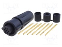 Connector: circular; Series: EN2; plug; female; soldering; PIN: 7; 3A
