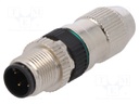 Plug; M12; PIN: 4; male; A code-DeviceNet / CANopen; for cable; IDC