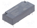 Relay: miniature; NC + NO; Ucoil: 21VDC; 4A/250VAC; 4A/30VDC; 6A