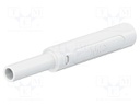 Connector: 4mm banana; socket; 32A; 1kV; L: 65mm; white; screw