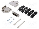 D-Sub HD; PIN: 26; plug; male; shielded; soldering; for cable; black