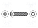 Screw; for metal; 2,5x5; Head: cheese head; Pozidriv; zinc; BN: 2724