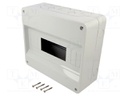 Enclosure: for modular components; IP40; wall mount; white; 40 CD