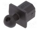Protection cap; USB 2.0; Application: USB B sockets; black
