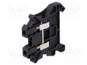 Splice terminal: rail; 0.14÷4mm2; ways: 1; terminals: 2; black; 1kV