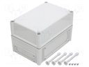 Enclosure: wall mounting; X: 190mm; Y: 280mm; Z: 180mm; EK; grey; IK08