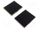 Sponge; 120x100x12mm; 2pcs; Granularity: 100
