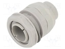 RD 22PG 21G CONNECTOR PG GREY