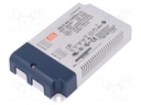 Power supply: switched-mode; LED; 64.4W; 34÷46VDC; 1400mA; IP20