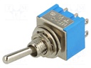 Switch: toggle; Pos: 2; DPDT; ON-ON; 3A/250VAC; Leads: for soldering