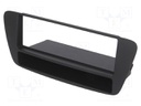 Radio mounting frame; Audi; 1 DIN; black