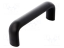 Handle; Mat: technopolymer (PP); black; H: 53mm; L: 148mm; W: 26mm
