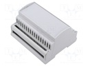 Enclosure: for DIN rail mounting; No.of mod: 6