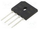 Bridge rectifier: single-phase; Urmax: 800V; If: 15A; Ifsm: 240A