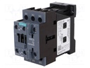 Contactor: 3-pole; NO x3; Auxiliary contacts: NO + NC; 24VDC; 25A