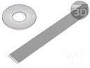 Wire: ribbon; 1.27mm; stranded; Cu; 10x28AWG; unshielded; PVC; grey