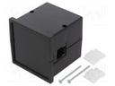 Enclosure: panel; X: 72mm; Y: 72mm; Z: 73mm; ABS; black; screwed