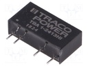 Converter: DC/DC; 1W; Uin: 21.6÷26.4V; Uout: 15VDC; Iout: 66mA; SIP7