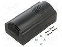 Enclosure: for alarms; X: 125mm; Y: 67mm; Z: 51mm; ABS; black