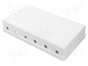 Case; Keystone; white; Number of ports: 6; Enclos.mat: ABS