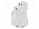 Contactor: 2-pole installation; 25A; 24VAC; NO x2; DIN; -10÷50°C