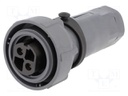 Connector: circular; plug; female; PIN: 2; Buccaneer 7000; UL94V-0
