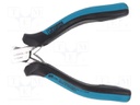 Pliers; side,cutting; blades curved -21°,return spring; 115mm