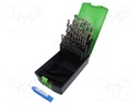Drill set; for metal; high speed steel cobalt HSS-Co; 1÷13mm