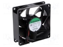 Fan: DC; axial; 12VDC; 80x80x25mm; 56.06m3/h; 28dBA; slide bearing